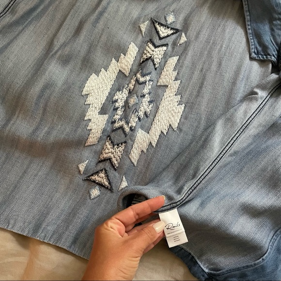 RAILS smith embroidered jacket - button up - Picture 8 of 9